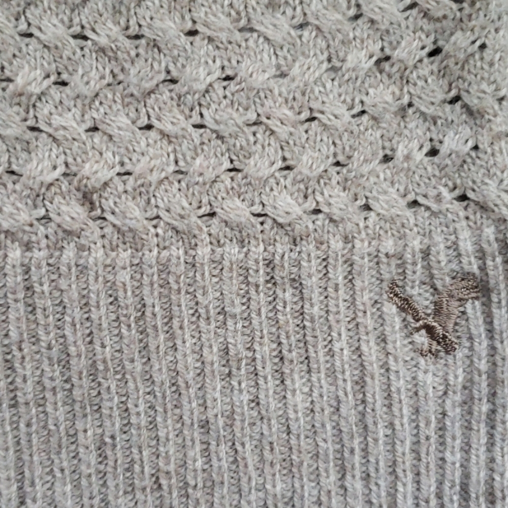 🌵Beige/Oatmeal Scoop Neck Sweater - Picture 3 of 3